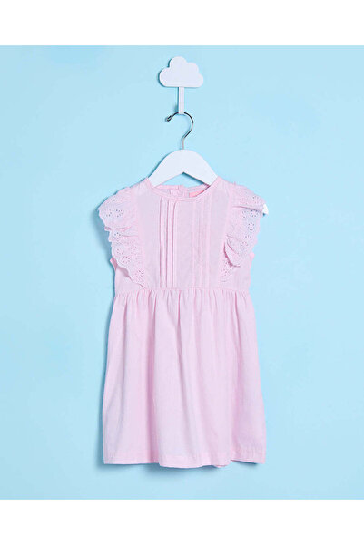 REDTAG Infant Girls Pink Lace Dress