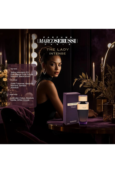 MARCO SERUSSI THE LADY INTENSE EDP 100ML+20ML+HAIR MIST