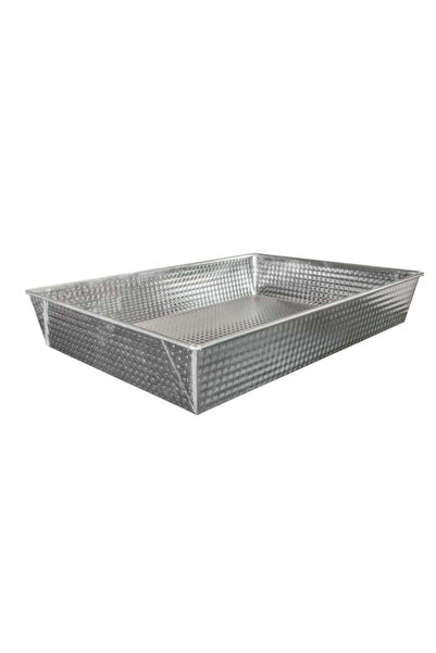 dealshopromania Satin-finished baking tray, 25 x 40 cm, stainless steel