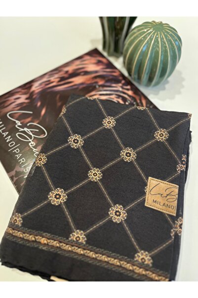 La Boutique Eşarp La boutique Güz Serisi Organik Monogram Şal