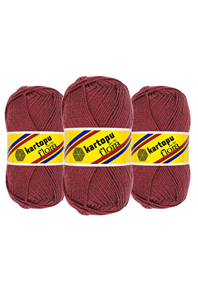Kartopu Flora Hand Knitting Yarn 100 Gr. 3 Pieces K761