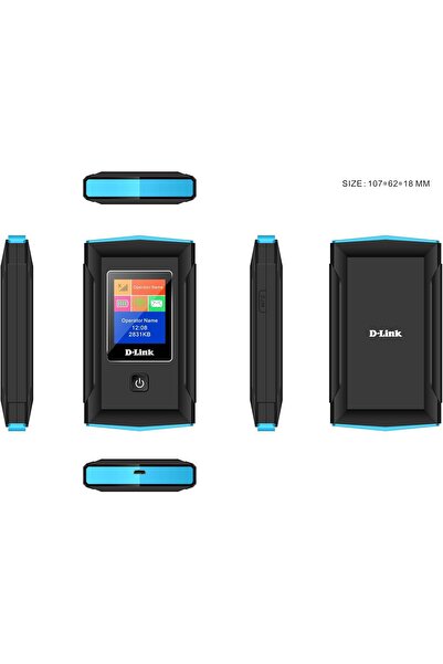 D-Link نقطة اتصال واي فاي محمولة DWR-933M 4G/LTE، سعة 3000 مللي أمبير/ساعة، ثنائي النطاق 802.11ac