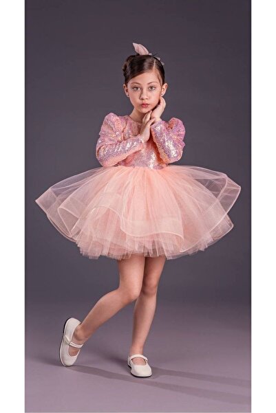 Lily and Co Kız Çocuk Uzun Kol Balerin Elbise