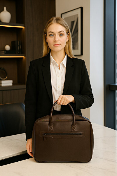 ATABEY ÇANTA حقيبة لابتوب وحقيبة مستندات مقاس 15.7 بوصة