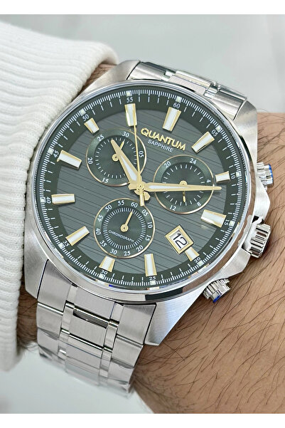 Quantum Orijinal 2 Yıl Garantili Su Geçirmez Çelik Kordon Fonksiyonlu Erkek Kol Saati