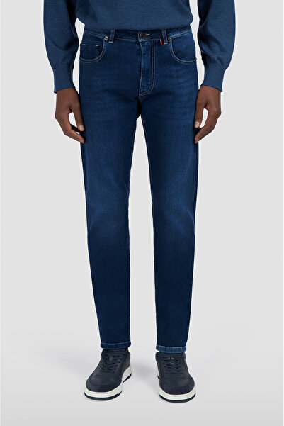 PAUL&SHARK Men's Red Rivet 5 Pockets Jeans