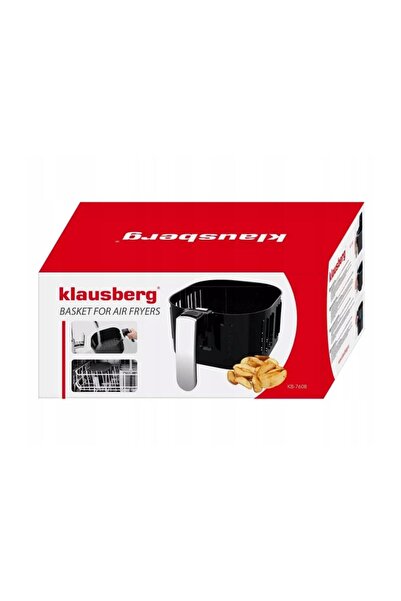 Klausberg Basket for hot air fryer, silver handle, 25.5x24x13cm,