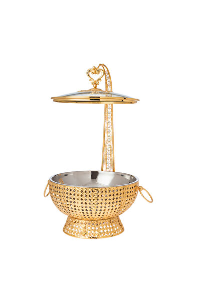 Bin shihoon ✨ 6L Gold Plated Food Warmer – Luxurious hospitality and warm serving in a royal design ✨