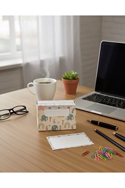 Adalinhome Hârtie de note de masă cu model elefant Atakids Lizy - Bloc de note