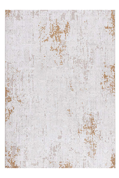 Koza Halı Aris Koleksiyonu 46156F Bakır – Modern Desenli, Yumuşak Dokulu 7 mm Halı