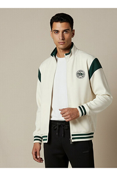 Starter Men Regular Fit Colourblock Varsity Jacket