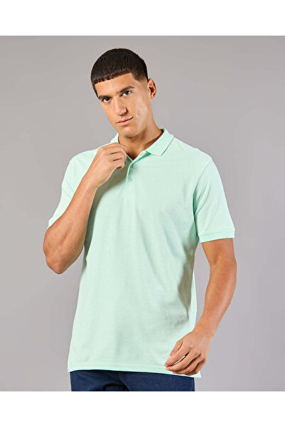REDTAG قميص بولو رجالي أساسي بلون النعناع