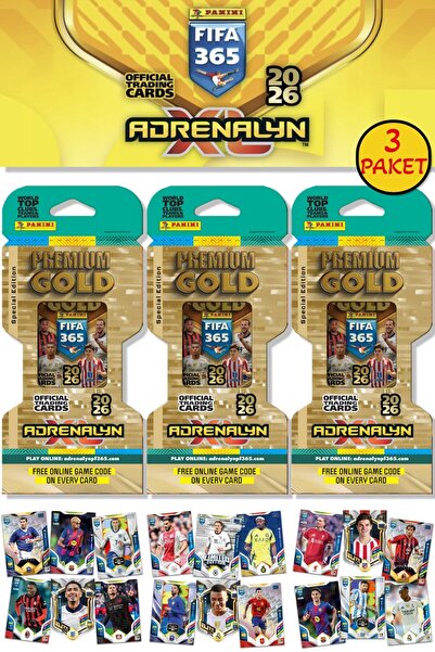 TOYFEST Panini Premium Gold 2026 Adrenalyn XL Futbolcu Kartı Special Edition ...