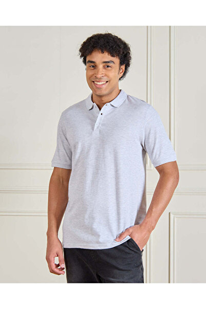 REDTAG Men Ecru Classic Polo Shirt