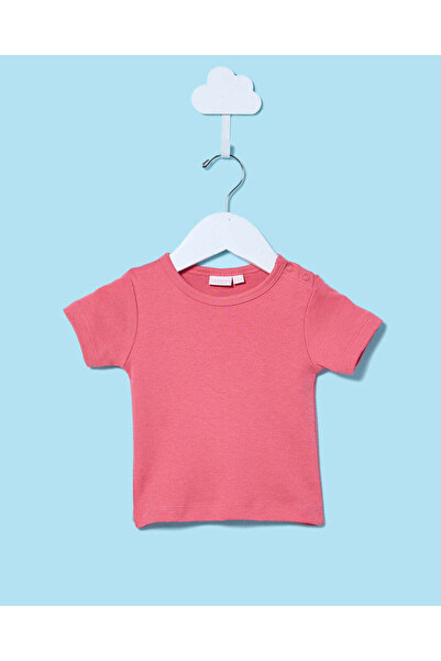 REDTAG Baby Fuchsia And White Printed Dungaree Set (2 Piece)