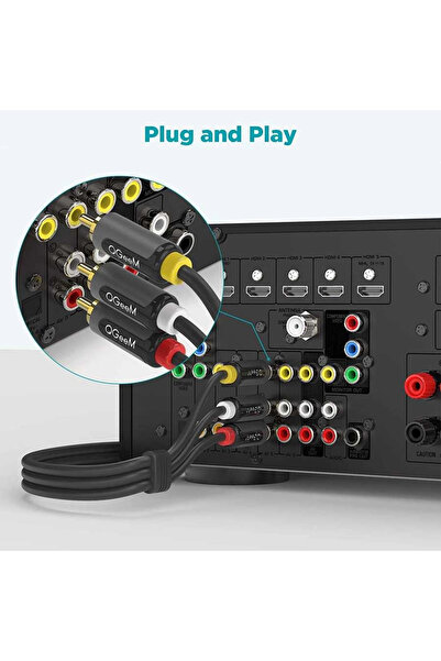 Qgeem QG-AU13 RCA Aux Audio Cable 1.83M