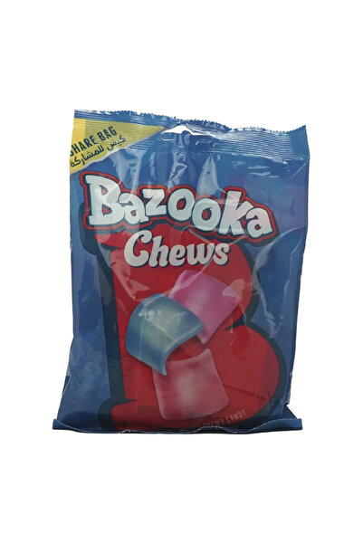Bazooka Chews, Flavoured Chewy Candy, Chew Gum Bag- 120gms Pack of 2