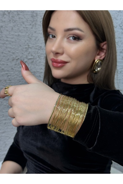 TRENDTAKI Golden spiral bilezik gold kaplama 00368