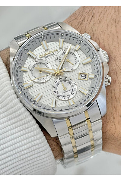 Quantum Qunatum Orijinal 2 Yıl Garantili Su Geçirmez Çelik Kordon Fonksiyonlu Erkek Kol Saati