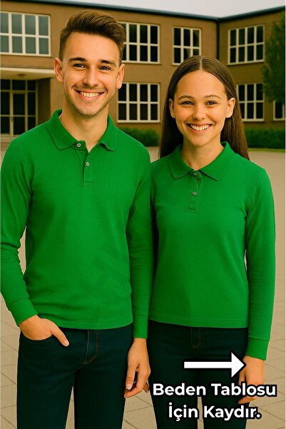 chulfa School Long Sleeve Sweatshirt Uniform High School Boy (1 Piece) Polo Collar Unisex