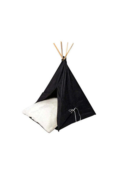 FelineGo سرير على شكل خيمة كب كيك من فيلين جو للقطط والكلاب - أسود