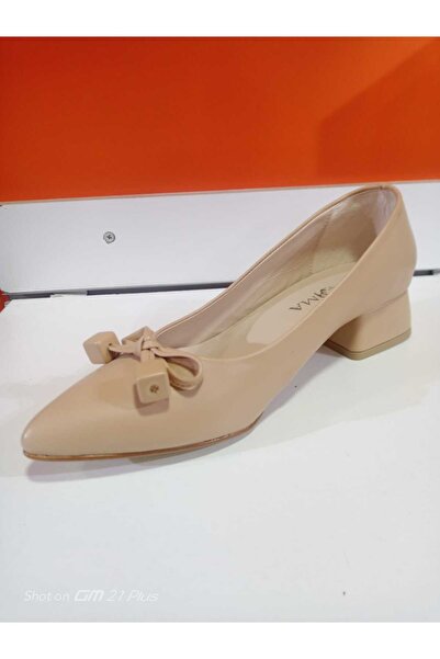 VARLIK AYAKKABI New Season Short Heel Shoes Nut