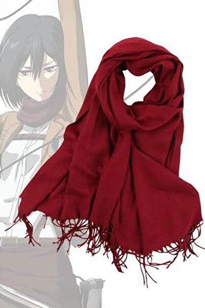 Karakedi Anime Attack on Titan Mikasa Tassel Detail Oversized Scarf