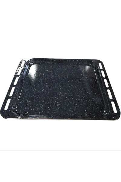 dealshopromania Tavă emailată joasă pentru aragaz 44,5 x 36 x 2 cm – Rezisten...