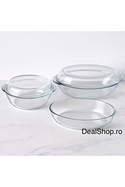 dealshopromania Set de vase de gătit Borart rezistente la căldură, format din 5 piese, Yena