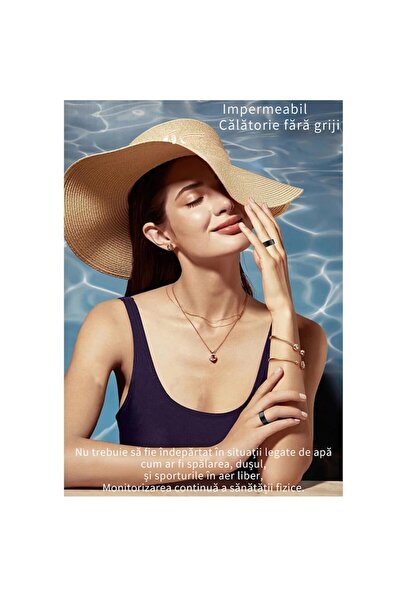 7LIFE Smart Multifunctional Ring (Bluetooth) - Heart Rate, BP, SpO2, Temp, Sleep, IP68, Size 20mm