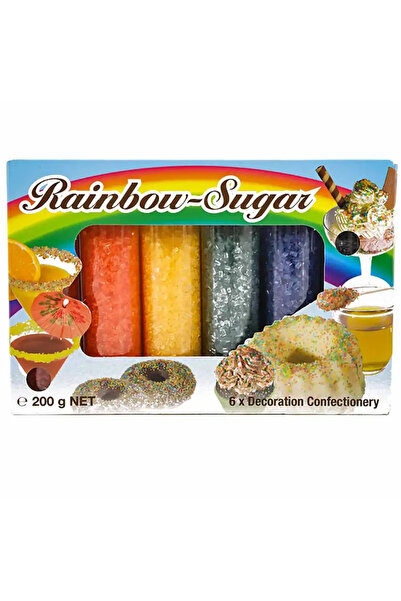 Rainbow sugar sprinkles Baking decoration Pack of 2