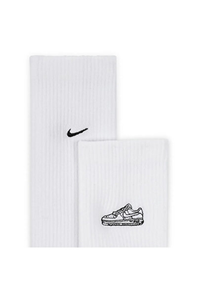 Nike Κάθεμερες κάλτσες με επένδυση, λευκές, unisex, καθημερινού στυλ