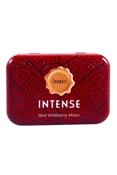 Compass معطر فم بنكهة التوت البري الأحمر المركزة، خالٍ من السكر - 20 غرام