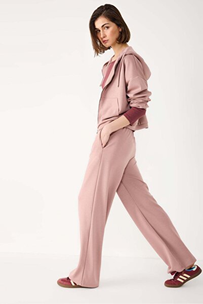 No Matter What Gerade geschnittene Freizeithose aus Baumwolle