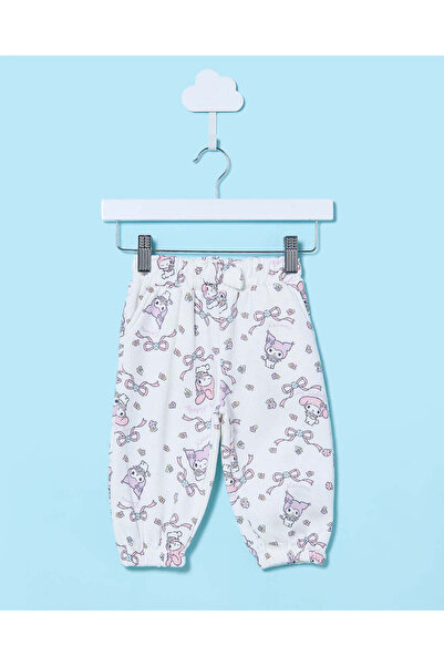 REDTAG Infant Girls Ivory My Melody All Over Print Jog Suit (2 Piece)