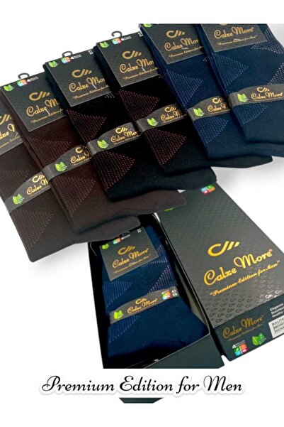 CALZEMORE 6 LI KUTULU BAMBU ERKEK YIKAMALI PARFÜMLÜ DİKİŞSİZ PREMİUM