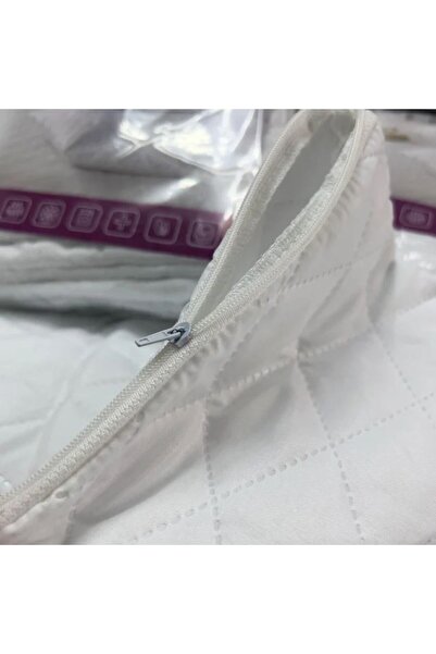 Leony Quilted 2 Pieces 70X50 cm White Zippered Pillow Protector Mattress Cover