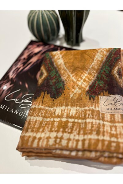 La Boutique Eşarp Güz Serisi Organik Retro Desen Şal