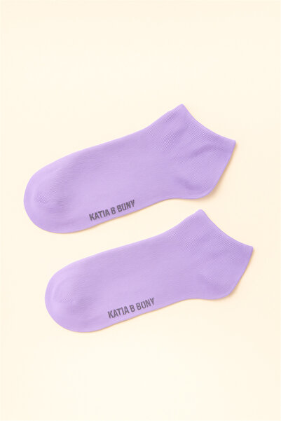 Katia&Bony Детски чорапи с лилаво цвете