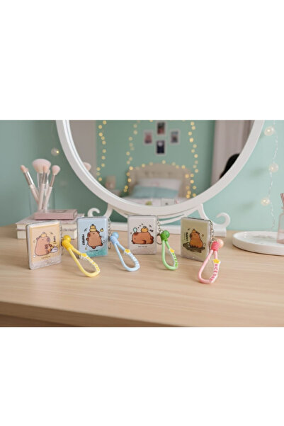 Tohana Capybara Pocket Mirror Keychain Rectangular