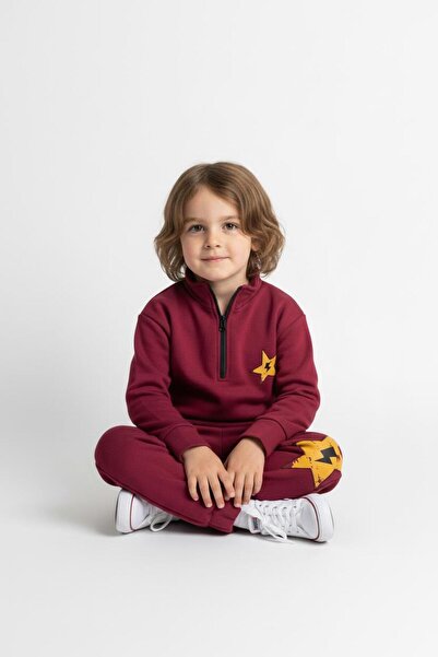 MiaBaby Zipper Detailed Şimşek Printed 2-Piece Set