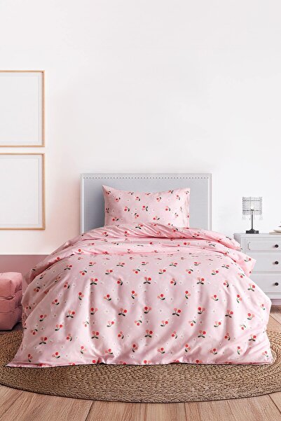 Doqu Home Ranforce Joyful Cherry Duvet Cover Set Single Size