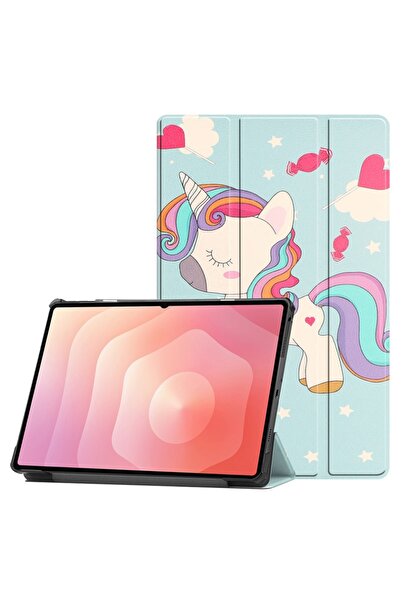 SKYDDAR INNOVATION Tablet case for Samsung Galaxy Tab S11 Ultra, Multi-Angle support, FoldPro, Unicorn, set sticker
