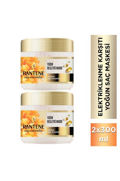 Pantene Frizz No More Elektriklenme Karşıtı Maske Kuru ve Kıvırcık Saçlar İçi...