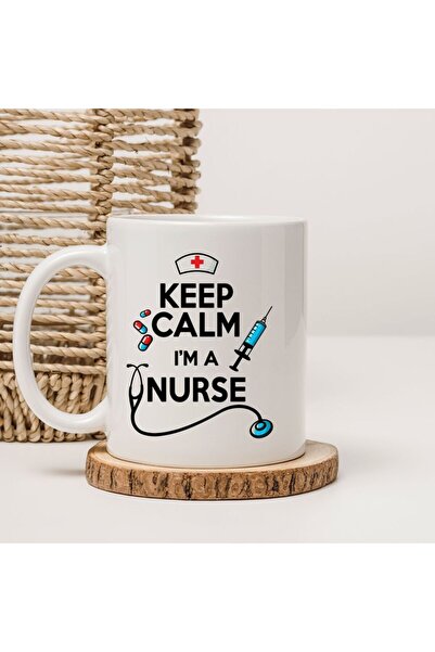 kubdekor Keep Calm I'M a Nurse Written Printed Nurse Mug Cups