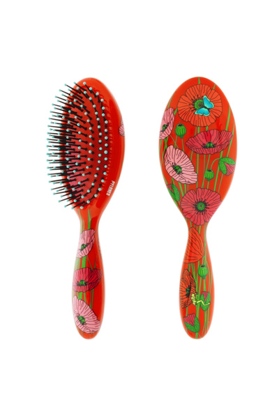 Pylones Hair Brush |   Big - Lady Pop (Coquelicots)