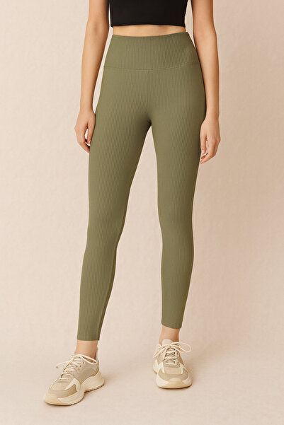 Sibel Günay Butik Γυναικείο κολάν κοτλέ Miflon |   Ψηλόμεση – Πράσινο Μέντα