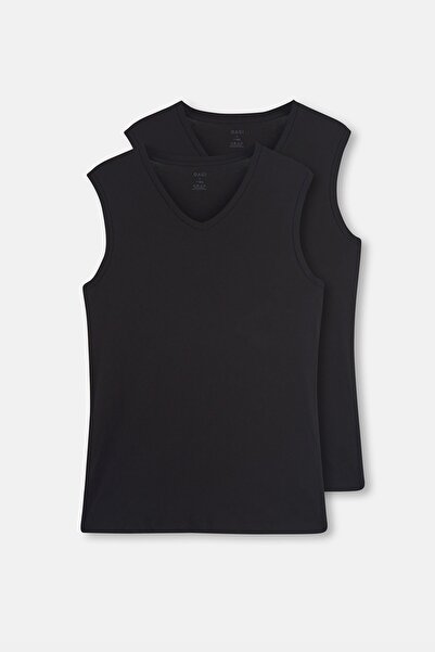 Dagi 2 Pieces, 100% Cotton, V-Neck, Sleeveless, Men's Undershirt & T-Shirt