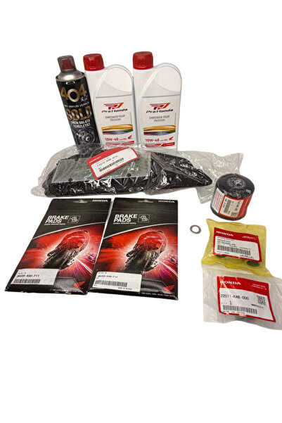Honda Forza 250 2018-2020 Orjinal Bakım Seti | Yağ, Hava Filtresi, Yağ Filtresi, Varyatör, Balatalar