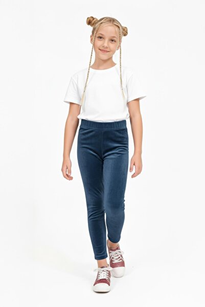 Perendi Κοριτσίστικο κολάν με γυαλιστερή υφή και φλις εσωτερικά – Βενζίνη